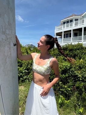 Effortless Swim Hibiscus Bikini — Scoop Top and Mid-Rise Bottoms